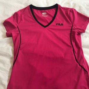 Pink fila athletic shirt
